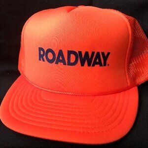 Vintage NOS Roadway Mesh Snapback Baseball Trucker Hat Cap Rope Trim Foam